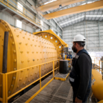 Hombre realizando gestión de componentes de reparables de Minería